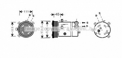 AVA QUALITY COOLING olak280 -  Компрессор, кондиционер